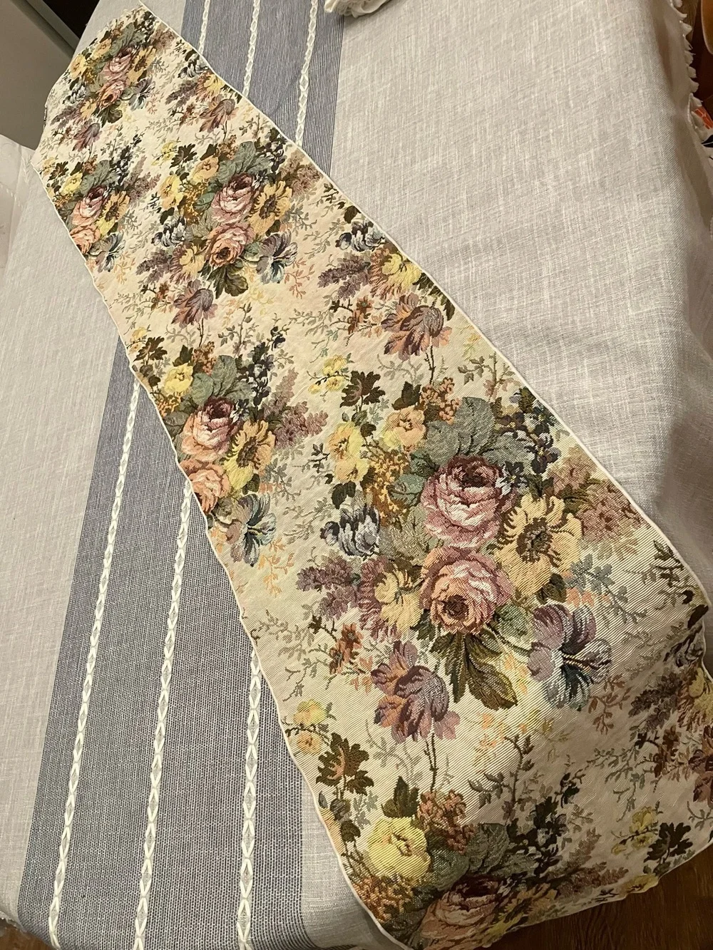 Floral Tapestry Table Runner